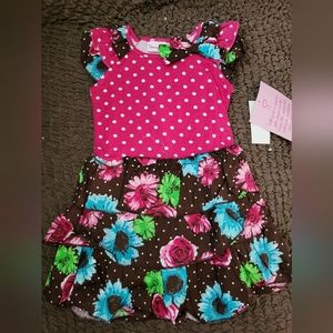 Younghearts dress with lots of ruffles, 3t, NWT